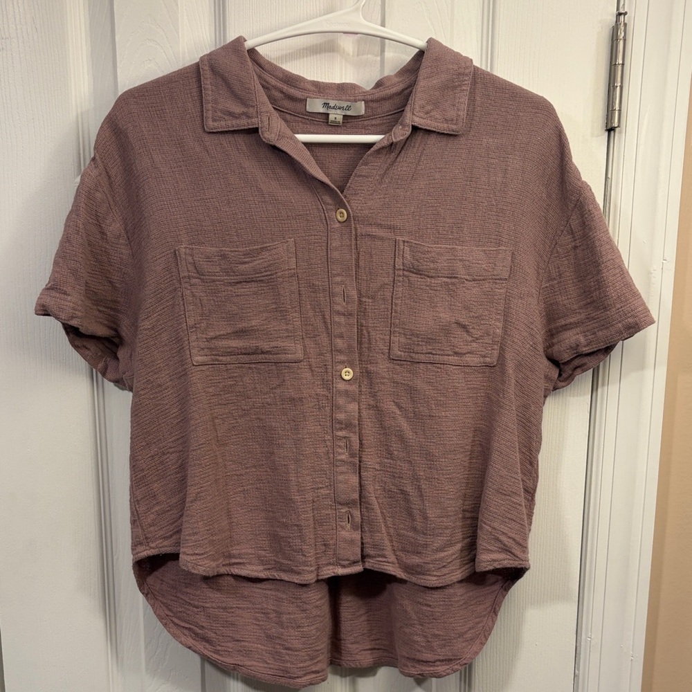 Madewell Dusty Rose Button-Down Shirt